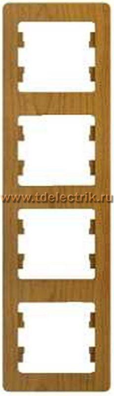 Фотография №1, GLOSSA 4-постовая РАМКА вертикальная ДЕРЕВО ДУБ