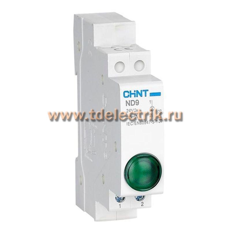 Фотография №1, Индикатор ND9-1/g зеленый, AC/DC230В (LED) (R)