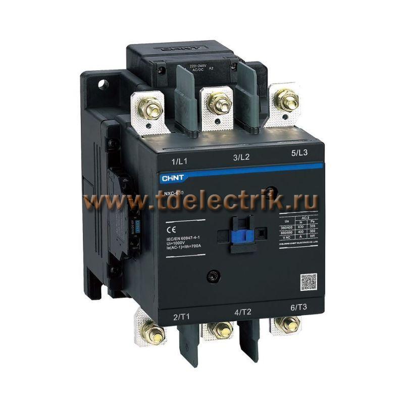 Фотография №1, Контактор NXC-630 380-415AC/DC 2НО+2НЗ 50Гц (R)